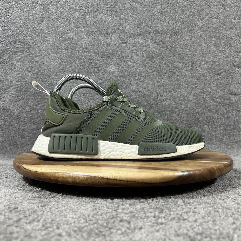 Adidas NMD_R1 Boost CQ2090 Women’s Size 6.5 Olive Green Athletic Shoes Used